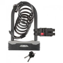 M-Wave Bügelschloss Mit Spiralgabel B & S - Fahrradschloss